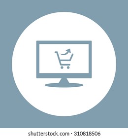 remove from the shopping cart. icon. vector design