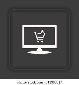 remove from the shopping cart. icon. vector design