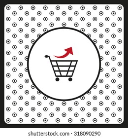 remove from the shopping cart. icon. vector design