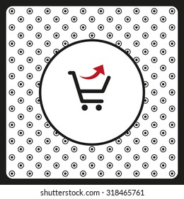 remove from the shopping cart. icon. vector design