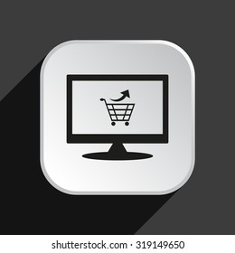 remove from the shopping cart. icon. vector design