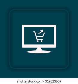 remove from the shopping cart. icon. vector design