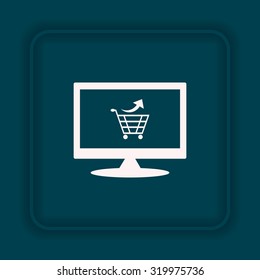 remove from the shopping cart. icon. vector design