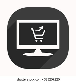 remove from the shopping cart. icon. vector design