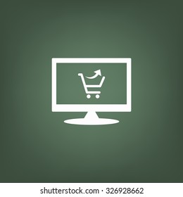 remove from the shopping cart. icon. vector design
