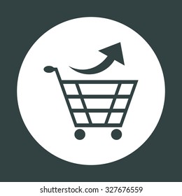 remove from the shopping cart. icon. vector design