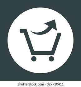 remove from the shopping cart. icon. vector design