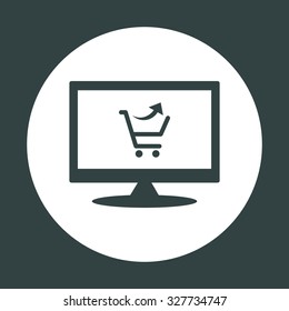 remove from the shopping cart. icon. vector design