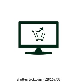 remove from the shopping cart. icon. vector design