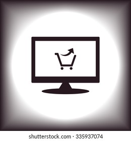remove from the shopping cart. icon. vector design