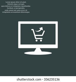 remove from the shopping cart. icon. vector design