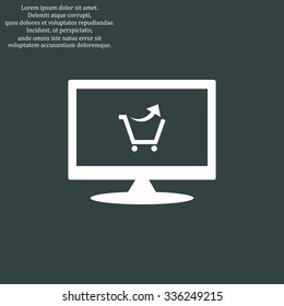 remove from the shopping cart. icon. vector design