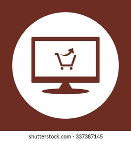 remove from the shopping cart. icon. vector design