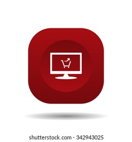 remove from the shopping cart. icon. vector design