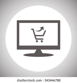 remove from the shopping cart. icon. vector design