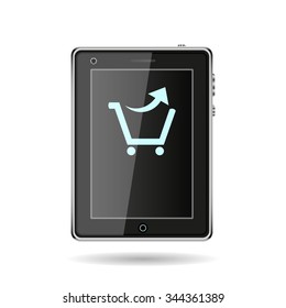 remove from the shopping cart. icon. vector design