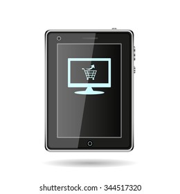 remove from the shopping cart. icon. vector design