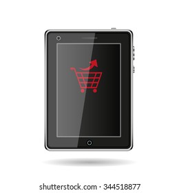 remove from the shopping cart. icon. vector design