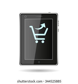 remove from the shopping cart. icon. vector design