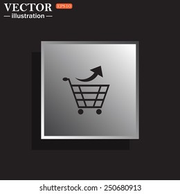 remove from the shopping cart, vector illustration, EPS 10