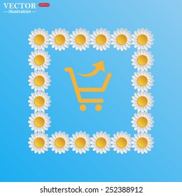 remove from the shopping cart, vector illustration, EPS 10