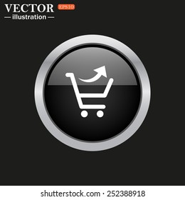 remove from the shopping cart, vector illustration, EPS 10