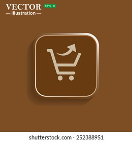 remove from the shopping cart, vector illustration, EPS 10