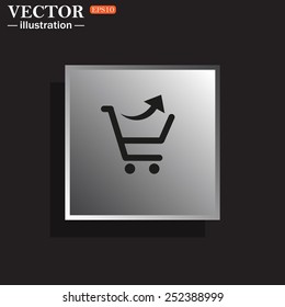 remove from the shopping cart, vector illustration, EPS 10