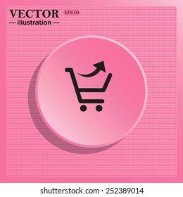 remove from the shopping cart, vector illustration, EPS 10