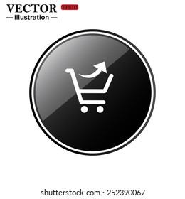 remove from the shopping cart, vector illustration, EPS 10