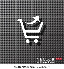 remove from the shopping cart, vector illustration, EPS 10