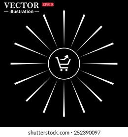 remove from the shopping cart, vector illustration, EPS 10