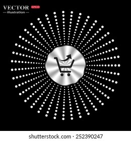 remove from the shopping cart, vector illustration, EPS 10