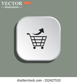 remove from the shopping cart, vector illustration, EPS 10