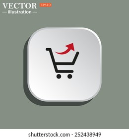 remove from the shopping cart, vector illustration, EPS 10