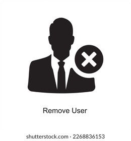 Remove user and deactivate icon concept