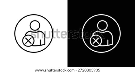 Remove user icons graphic design vector symbols. icon Eps10.