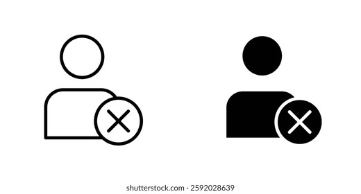 Remove user icons. stroke line and black solid icons