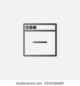 Remove User Interface Icon Vector Illustration