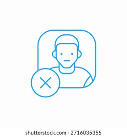 remover ícone do perfil do usuário assinar vetor