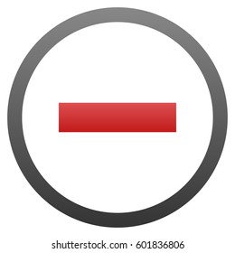 Remove vector icon. Flat symbol with gradient. Pictogram is isolated on a white background. Designed for web and software interfaces.