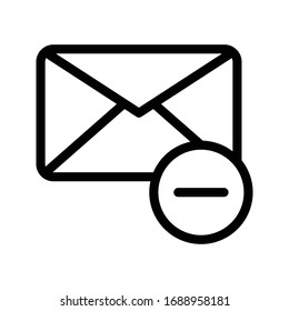 remove vector thin line icon 