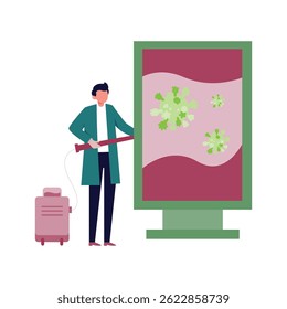 Remove virus Vector illustration which can easily modify or edit which can easily modify or edit

