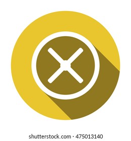  Remove Web   icon. Flat design.