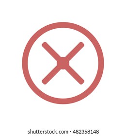  Remove Web   icon. Flat design.