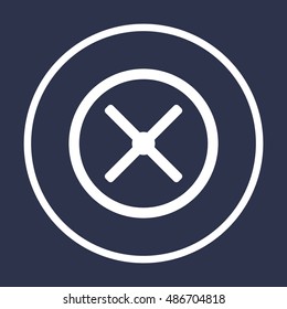 Remove Web   icon. Flat design.