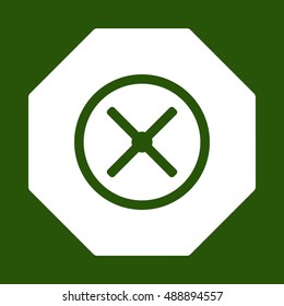  Remove Web   icon. Flat design.