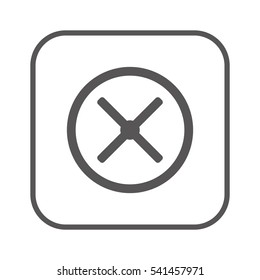  Remove Web   icon. Flat design.