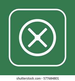  Remove Web   icon. Flat design.