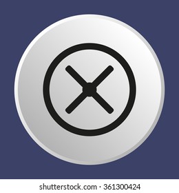  remove Web icon. vector design